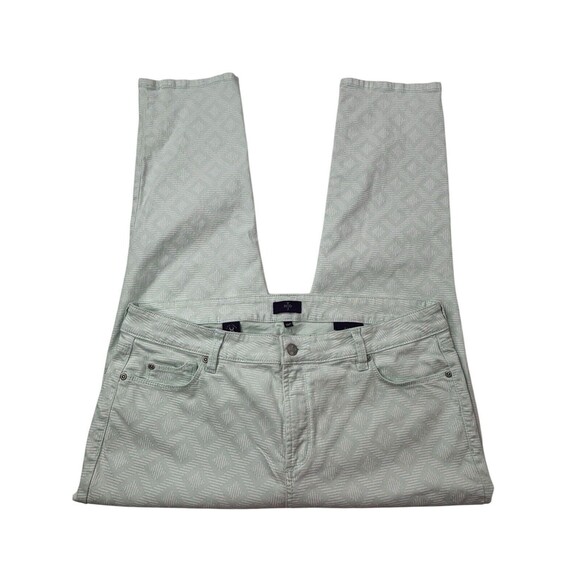 NYDJ Not Your Daughter's Women's 18P Diamond Stripes Pattern Ankle Stretch Jeans - Picture 3 of 16